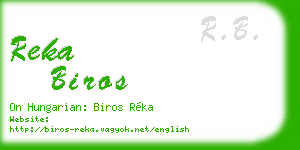 reka biros business card